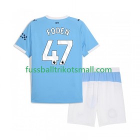Fußballtrikots Manchester City Phil Foden 47 Kinder 2025-2026 Kurzarm Heimtrikotsatz kaufen